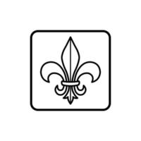 fleur de lis icon vector design template