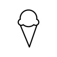 plantilla de diseño de vector de icono de helado