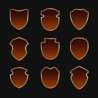 Shield Icon Set Collection vector