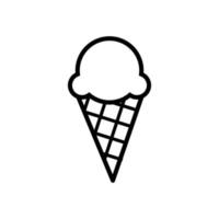plantilla de diseño de vector de icono de helado
