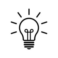 light bulb icon vector design template