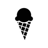 plantilla de diseño de vector de icono de helado