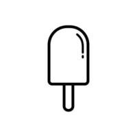 plantilla de diseño de vector de icono de helado