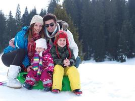 Winter family view photo