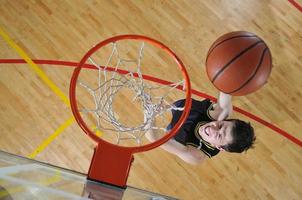 vista del jugador de baloncesto foto