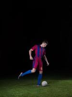 Soccer player view photo