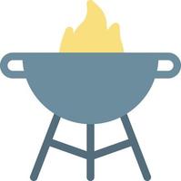 ilustración de vector de parrilla en un fondo. símbolos de calidad premium. iconos vectoriales para concepto y diseño gráfico.