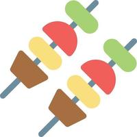 ilustración vectorial de kebab en un fondo. símbolos de calidad premium. iconos vectoriales para concepto y diseño gráfico. vector