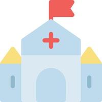 ilustración de vector de iglesia en un fondo. símbolos de calidad premium. iconos vectoriales para concepto y diseño gráfico.