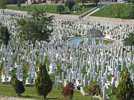 vista de un cementerio foto