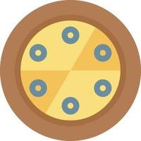 ilustración de vector de pizza en un fondo. símbolos de calidad premium. iconos vectoriales para concepto y diseño gráfico.