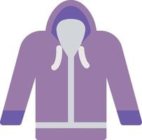 ilustración de vector de sudadera con capucha en un fondo. símbolos de calidad premium. iconos vectoriales para concepto y diseño gráfico.