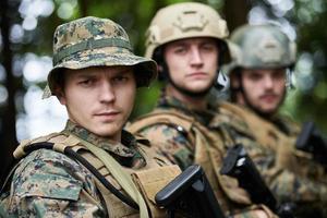 Military soldiers in field photo