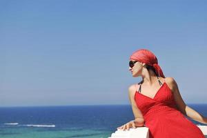 woman travel fashion photo