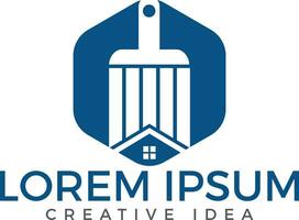 logotipo inmobiliario moderno - servicio creativo de renovación de casas. vector