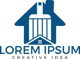 logotipo inmobiliario moderno - servicio creativo de renovación de casas. vector