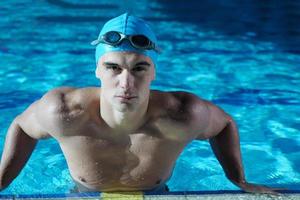 Swimmer in pool photo