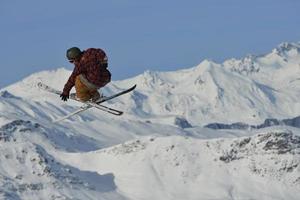 Ski jump view photo