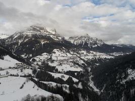 vista del paisaje de invierno foto