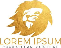 Lion vector logo design.