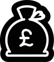 money sack icon vector