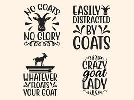 Goat t-shirt design bundle vector