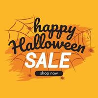 halloween sale banner design art background vector