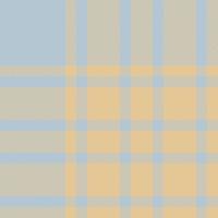 Plaid check pattern. Seamless fabric texture. Tartan textile print. vector