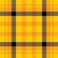 Plaid check pattern. Seamless fabric texture. Tartan textile print. vector