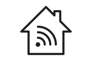 conexión de señal de símbolo wi fi. señal de tecnología inalámbrica de internet vectorial. icono de comunicación de red wifi. vector