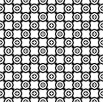 Black and white seamless pattern texture. Greyscale ornamental graphic design. Mosaic ornaments. vector