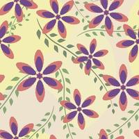 Seamless background, pattern with flowers vector