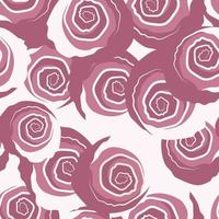 Seamless background with roses. Vector. Hand drawing. vector