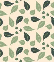 Pattern with young foliage. The leaves and branches of trees. Vector. vector