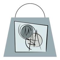 Abstract universal drawing can be used as a logo, emblem, symbol. The drawing can be used for printing on clothes, bags, notebooks, notepads. vector