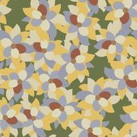 Seamless background, pattern with flowers vector