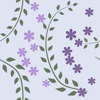 Seamless background, pattern with flowers vector