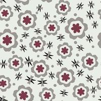 Seamless background, pattern with flowers vector