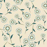 Seamless background, pattern with flowers vector