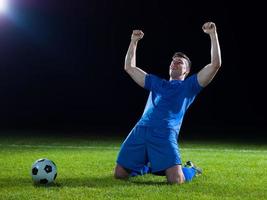 vista de jugador de futbol foto