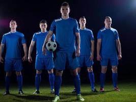 equipo de jugadores de fútbol foto