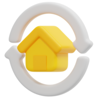 renovation 3d render icon illustration png