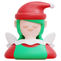 elf 3d render icon illustration png