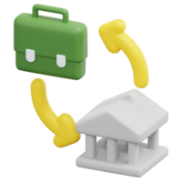 b2g 3d render icon illustration png