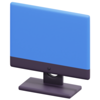 monitor 3d render icono ilustración png