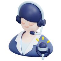 caster 3d render icon illustration png