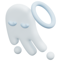 ghost 3d render icon illustration png