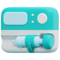 pump 3d render icon illustration png