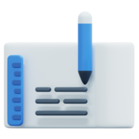 protótipo de ilustração de ícone de renderização 3d png
