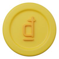 dong coin 3d icon png